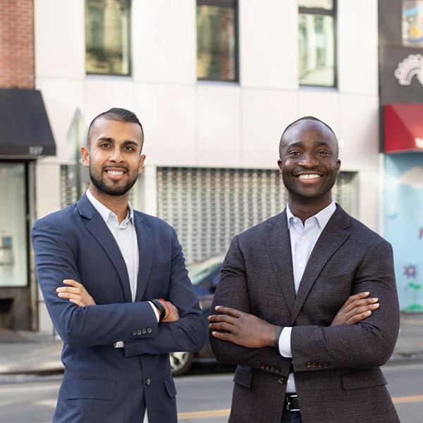 Changemakers Wemimo Abbey and Samir Goel